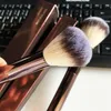 Hourglass Makeup Brushes Powder Foundation Blush highlighters Brush No.1 and 2 Soft Borst Kosmetiska verktyg Metallhandtag