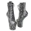 Sorbern Sexy Python Heelless Women Boots Ankle High Platform Shoe Hoof Heeled Stripper Pole Dance Booties Size 5-15 Custom Color