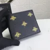 Créateurs de mode Portefeuilles Luxurys Hommes Femmes Sacs en cuir Classique Bee Tiger Snake Lettres Sacs à main Boîte originale Digram Card2343