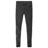 Jeans Grau Herrenmode Slim Fit Herbst Winter Freizeit High-End Kleine Gerade Röhre Mikroelastische Hose