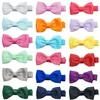 10pcslot couleur solide ruban grosgrain Bowknot pour tout-petit des cheveux à la main arcs à la main de bébé bariret buccs bacs hairpins po accessoires 220602