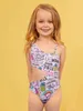 Costume da bagno bambina con ritaglio grafico del fumetto SHE0123464753973087395