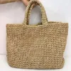 Borse tote firmate in rafia Borsa da letto estiva Paglia petit sac Borse da donna di lusso Borsa a mano a mano a tracolla Messenger vacanza spiaggia Borsa all'uncinetto totes dicky0750