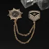 Broches broches Vintage marine métal pour femmes 2022 militaire étoile bouclier collier chapitre hommes broche costume chaîne émail bijoux Seau22