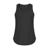 LU59 Uleveless Yoga Vest Tshirt ألوان صلبة نساء يوجا دبابات قمم الأزياء في الهواء الطلق دبابات الرياضة الرياضة الجريئة الرياضية القماش 8724020