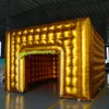 Personalize a barraca de cubo inflável de ouro/lasca com preços de fábrica Gaint Blow Up Air Marquee para eventos de festa de casamento acampando decoração ao ar livre