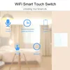 مفتاح اللمس الجدار wifi لا سلك محايد مطلوب ضوء 1 2 3 عصابة 100 - 240V Tuya Smart Home دعم Alexa Google