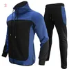 Męskie dresswear sportowy spodnie technologiczne odzież sportowa Casual Pant TrackSuits panelowy płaszcz kardigan mężczyzna Mężczyzna azjatycki szie m/l/xl/2xl/3xl p80