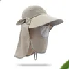 Sunshade Hat Składany Czapki Ultrafioletowe Wide Brim Summer Prędkość Suche UV Kapelusze przeciwsłoneczne Causal Travel Camping Woman Cap GCB15065