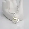 Pingente colares mulheres simulação clássica colar de pérola longa cadeia de cristal strass simples luxo jóias @ 88