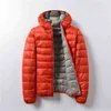 Women 90% White Duck Down Jacket Double sided Autumn Female Ultra Light Down Jackets Solid Long Sleeve Hooded Parkas Candy Color L220730