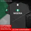 NIGERIA Nijeriya coton t-shirt personnalisé Jersey Fans bricolage nom numéro marque haute rue mode Hip Hop ample décontracté t-shirt 220616