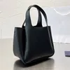 Topkwaliteit mini-emmertassen Lederen handtas voedselmand clutch portemonnees Designer Dames luxe tote onderarmtas 22cm 19cm 18cm klassieke kalfsleren portemonnee