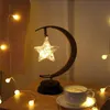 Strings Retro Iron Art Rope Desktop Lamp Moon Sepak Star / Apple / Sepak Takraw Night Light pour l'année de Noël anniversaire LEDDLED CEDLED LED