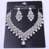 Crystal Pearl Bridal Jewelry Sets Wedding Crown Necklace with Earrings Bride Hair Ornament Choker for Women Accessories 2203303051124