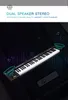 Musiktastatur elektronisches Klavier Musik synthetisieren Controller Midi USB 61-Tasten-Tastatur schwarz beleuchtetes professionelles Musikinstrument