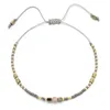 Charmarmband flerfärgad justerbar miyuki tunn pärla armband handgjorda väv naturliga stenrep kedja par armeletcharm