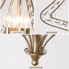 Pendant Lamps Industrial Retro Loft Lights Silver Bronze Living Room Bedroom Luminaire American Crystal Hanging FixturesPendant