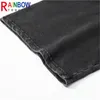 Rainbowtouches Yarım kollu tişört unisex high cadde vintage grafik tişört gevşek rahat sokak moda kör kutu desen 220621