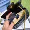 Designer Cross Body luxury Shoulder bags Crossbody bag Gold chain leather Fashion brand 3 Various styles Different colors With the original box size 22-6-13 cm
