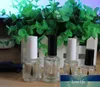 5ml 10ml 15ml Empty Glass Nail Polished Oil Bottles With White Cap With Brush Cosmetic Nail Oil Container SN724