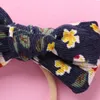 Haarzubehör Kopfbedeckung Baby Stirnband für Mädchen Kinder Kind Kleinkind geboren Blumendruckgedruckte Bogenknoten Band Nylon Headworns