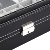 Watch Boxes & Cases Slots Storage Organizer Box Men Ring Jewelry Case Black Luxury Watches Display Cabinet GiftWatch