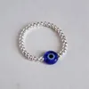 Dämon Evil Eye Reduzieren Sie Druckglas Perlen Ring für Frauen exquisit