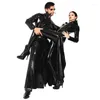 mens long leather trench coats