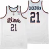 NCAA Illinois 11 Ayo Dosunmu 21 Kofi Cockburn wit basketbalshirt