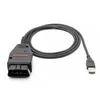 Диагностический инструмент Новый USB -кабель OBD 2 применим к Audi Volkswagen K и может согласиться с сканером