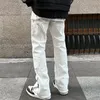 남성 바지 2022 발목 지퍼 블랙 Streetwear Joggers Men Cargo Y2K 힙합 스트레이트 캐주얼 Drawstring Long Trousers Pantaloni Uomo