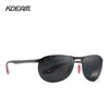 KDEAM Rimless Oval Mens Solglasögon Polariserad TR90 Material Fram TAC Polarisation Lense Soft Rubber Foot Cover 220725