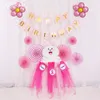Chair Back Tutu Yarn Roll Party Decoration Table Skirt Baby Decorated With Colorful Fluffy Wedding Baby Shower