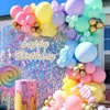 Colorful Macarons Balloon Garland Arch 1st Birthday Party Decoration Kids Wedding Birthday Latex Baloon Baby Shower Boy Girl 220527