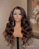 Brown Wigs x Lace Front Human Hair Body Wave x Wig For Women Colored Brazilian Remy Glueless 220606