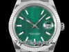 DIW diw126334 SA3235 Automatic Mens Watch 41MM Fluted Bezel Mint Green Dial Stick Markers 904L Stainless Bracelet With Same Serial Warranty Card eternity Watches