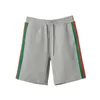 2021 Fashion TB Thom Brand Casual Shorts Men Summer Red Green Rands Sports Kne Length Tracksuit Bottoms Jogger Track Shorts