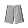 2021 Modna TB Thom Brand Casual Shorts Men Summer Red Green Pasped Sport Długość kolan dna dna joggera