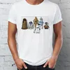 Marca Homens Camisetas 100% Algodão Driod Imperial Road Abby Road R2D2 C3PO Jogo Impressionante Arte Imprimir Camisetas Oversize Tshirt 220504