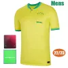 22 23 Camisas de futebol PAQUETA BRASILS 2223 BRUNO G. COUTINHO Camisa de futebol JESUS MARCELO PELE CASEMIRO brasils maillots VINI JR Camisas de futebol Masculino Kids Kit