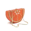 Akşam Çantaları Özel Üst Tasarım Gelin Düğün Çantaları Kadın Elmas Meyve Portakal Dilim Kristal Manşonlar CüzdanlarAkşam