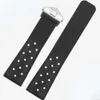 22 mm siliconen horlogeband voor TAG Heuer F1 Carlera duiken ademende rubberen band duurzame riem horlogeaccessoires