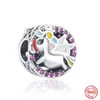 925 Silver Fit Pandora Charm 925 Bruno Bruno The Unicorn Rocking Horse Charms Posting Diy Beads Fine Jewelry