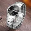 Wristwatches الرجال يشاهدون العلامة التجارية الفاخرة Tungsten Steel Wrist 30m مقاوم للماء زوجين السالغة Sapphire Mirror WatchesWristwatches