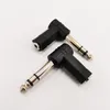 Connettore audio, nickel placcato a 90 gradi angolato da 6,35 mm STEREO MASCHILE PLINE ADAPTER FEMMILE TESTA 3,5 mm Adattatore femminile/20pcs