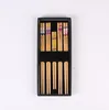 50 Sets Japanese Style Household Breeze Bamboo Chopsticks Exquisite Gift Box Portable Tableware Suit Party Favor SN4503