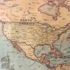 ZOOYOO – carte du monde de l'océan nautique, rétro, peinture sur papier d'art ancien, autocollant de décoration de maison, affiche de salon, café Antique, 220607