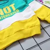 kleding jongen Herfst Baby Katoen gedrukte letters lange mouw top broek 2 stks Kinderkleding Suits45pu