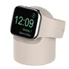 Portable Round Silicon Smart Watch Dispositivo indossabile Supporto per supporto Supporto ambientale Dock per Apple Watch Series 7 6 5